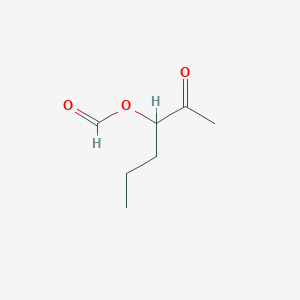 Formic acid 1-acetylbutyl ester
