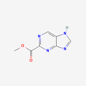 molecular formula C7H6N4O2 B11912814 methyl 7H-purine-2-carboxylate CAS No. 95121-02-1