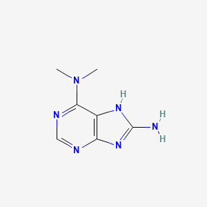 molecular formula C7H10N6 B11912823 N6,N6-Dimethyl-1H-purine-6,8-diamine 