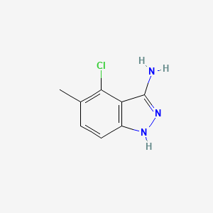 molecular formula C8H8ClN3 B11912849 4-Chloro-5-methyl-1H-indazol-3-amine 