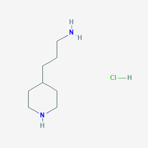 molecular formula C8H19ClN2 B11912860 3-(Piperidin-4-yl)propan-1-amine hydrochloride 