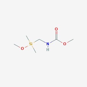 molecular formula C6H15NO3Si B11912867 Methyl {[methoxy(dimethyl)silyl]methyl}carbamate CAS No. 23432-52-2