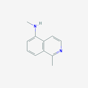 molecular formula C11H12N2 B11912906 N,1-Dimethylisoquinolin-5-amine 