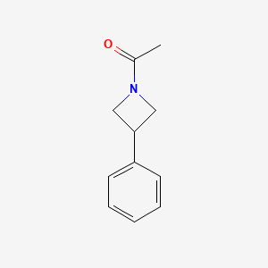 molecular formula C11H13NO B11912914 1-(3-Phenylazetidin-1-yl)ethanone CAS No. 91132-00-2