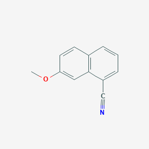 molecular formula C12H9NO B119130 7-Methoxynaphthalene-1-carbonitrile CAS No. 158365-54-9