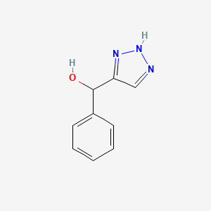 molecular formula C9H9N3O B11913024 Phenyl(1H-1,2,3-triazol-4-yl)methanol CAS No. 1312782-59-4