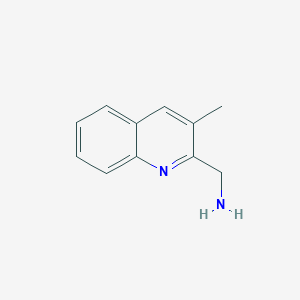 molecular formula C11H12N2 B11913027 (3-Methylquinolin-2-yl)methanamine CAS No. 1027763-54-7