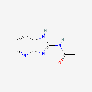 molecular formula C8H8N4O B11913065 N-(1H-Imidazo[4,5-b]pyridin-2-yl)acetamide 