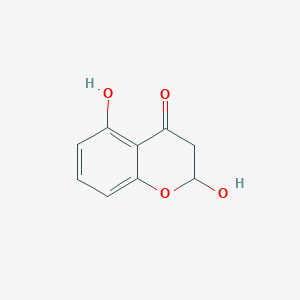 molecular formula C9H8O4 B11913103 2,5-Dihydroxy-2,3-dihydro-4H-1-benzopyran-4-one CAS No. 55818-37-6