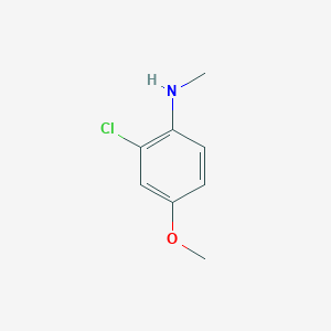 molecular formula C8H10ClNO B11913150 2-Chloro-4-methoxy-N-methylaniline 