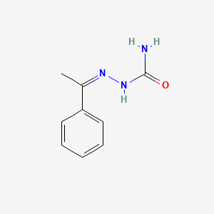 molecular formula C9H11N3O B11913155 Acetophenone semicarbazone CAS No. 17539-54-7