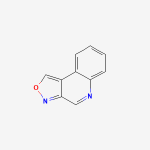 molecular formula C10H6N2O B11913159 [1,2]Oxazolo[3,4-C]quinoline CAS No. 232-94-0