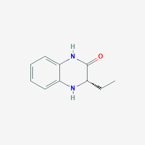 molecular formula C10H12N2O B11913186 (S)-3-Ethyl-3,4-dihydroquinoxalin-2(1H)-one 