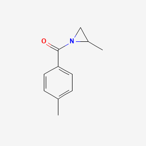 molecular formula C11H13NO B11913187 Aziridine, 2-methyl-1-(p-toluoyl)- CAS No. 21384-44-1