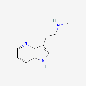molecular formula C10H13N3 B11913192 N-Methyl-2-(1H-pyrrolo[3,2-b]pyridin-3-yl)ethan-1-amine 