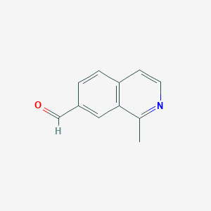 molecular formula C11H9NO B11913249 1-Methylisoquinoline-7-carbaldehyde 