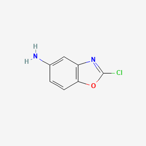 molecular formula C7H5ClN2O B11913296 2-Chlorobenzo[d]oxazol-5-amine 
