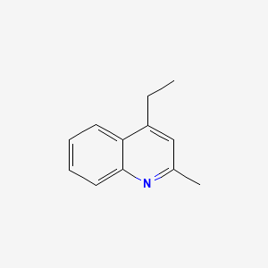 molecular formula C12H13N B11913315 Ethylmethylquinoline CAS No. 76602-24-9