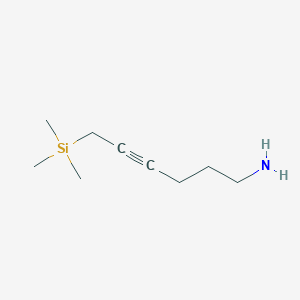 molecular formula C9H19NSi B11913333 6-(Trimethylsilyl)hex-4-yn-1-amine CAS No. 101195-68-0