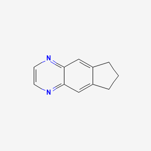 molecular formula C11H10N2 B11913366 7,8-Dihydro-6H-cyclopenta[g]quinoxaline CAS No. 518036-16-3