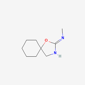 molecular formula C9H16N2O B11913389 n-Methyl-1-oxa-3-azaspiro[4.5]dec-2-en-2-amine CAS No. 25517-77-5