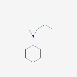 molecular formula C11H21N B11913395 1-Cyclohexyl-2-isopropylaziridine CAS No. 78190-70-2
