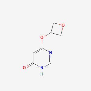 molecular formula C7H8N2O3 B11913426 6-(Oxetan-3-yloxy)pyrimidin-4(3H)-one 