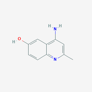 molecular formula C10H10N2O B11913434 4-Amino-2-methylquinolin-6-ol 