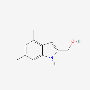 molecular formula C11H13NO B11913450 (4,6-Dimethyl-1H-indol-2-yl)methanol 