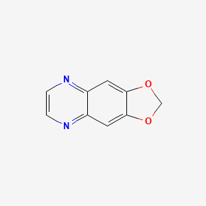 molecular formula C9H6N2O2 B11913454 [1,3]Dioxolo[4,5-g]quinoxaline CAS No. 269-56-7
