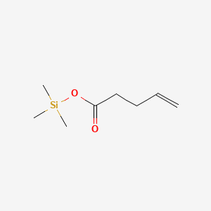 molecular formula C8H16O2Si B11913511 Trimethylsilyl 4-pentenoate CAS No. 23523-56-0