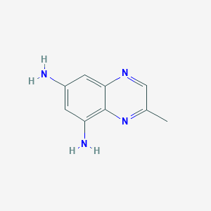 molecular formula C9H10N4 B11913543 3-Methylquinoxaline-5,7-diamine 