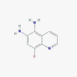 molecular formula C9H8FN3 B11913572 8-Fluoroquinoline-5,6-diamine 