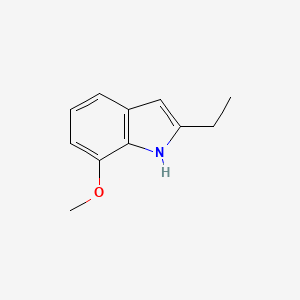 molecular formula C11H13NO B11913584 2-Ethyl-7-methoxy-1H-indole 