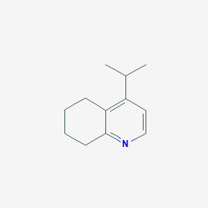 molecular formula C12H17N B11913623 4-Isopropyl-5,6,7,8-tetrahydroquinoline CAS No. 59968-83-1