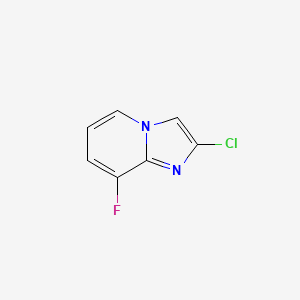 molecular formula C7H4ClFN2 B11913668 2-Chloro-8-fluoroimidazo[1,2-A]pyridine CAS No. 1019021-98-7