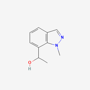 molecular formula C10H12N2O B11913674 1-(1-Methyl-1H-indazol-7-yl)ethanol 