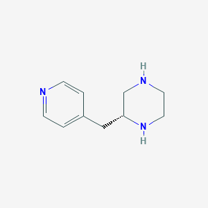 molecular formula C10H15N3 B11913676 (R)-2-(Pyridin-4-ylmethyl)piperazine CAS No. 1217441-90-1