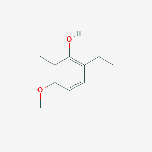 molecular formula C10H14O2 B11913684 6-Ethyl-3-methoxy-2-methylphenol 