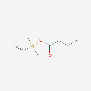 molecular formula C8H16O2Si B11913746 [Ethenyl(dimethyl)silyl] butanoate CAS No. 959227-44-2
