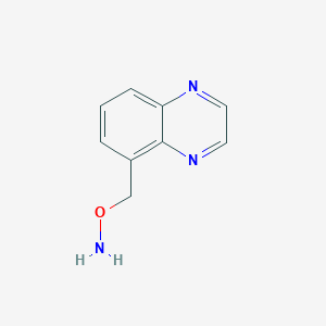 molecular formula C9H9N3O B11913759 O-(quinoxalin-5-ylmethyl)hydroxylamine 