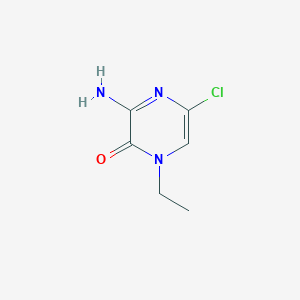 molecular formula C6H8ClN3O B11913771 3-Amino-5-chloro-1-ethylpyrazin-2(1H)-one 