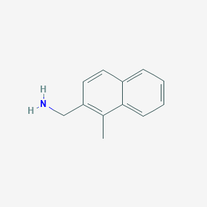 molecular formula C12H13N B11913775 2-(Aminomethyl)-1-methylnaphthalene 