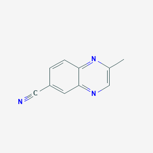 molecular formula C10H7N3 B11913790 2-Methylquinoxaline-6-carbonitrile CAS No. 397324-18-4