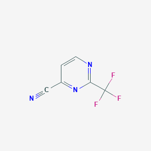 molecular formula C6H2F3N3 B11913810 2-(Trifluoromethyl)pyrimidine-4-carbonitrile CAS No. 916210-03-2