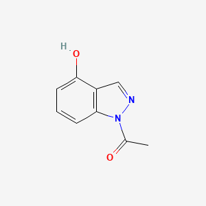 molecular formula C9H8N2O2 B11913835 1-Acetyl-1,2-dihydro-4H-indazol-4-one CAS No. 65361-85-5
