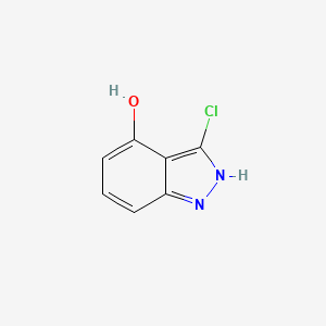 molecular formula C7H5ClN2O B11913923 3-Chloro-1H-indazol-4-ol 