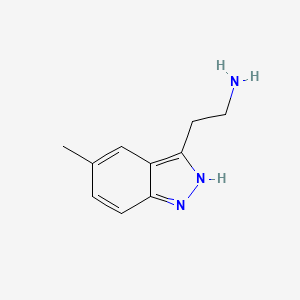 molecular formula C10H13N3 B11913957 2-(5-Methyl-1H-indazol-3-yl)ethanamine 