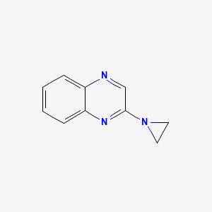molecular formula C10H9N3 B11914001 2-(Aziridin-1-yl)quinoxaline 