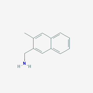 molecular formula C12H13N B11914016 2-(Aminomethyl)-3-methylnaphthalene 